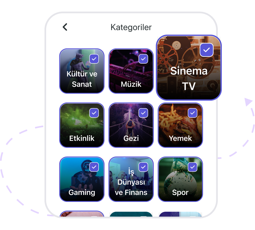 İlgi Alanlarını Takip Et